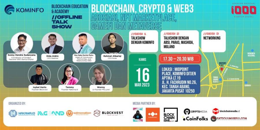 Talkshow Sinergi Bersama Komunitas dan Para Pelaku Industri Blockchain, Crypto & WEB3