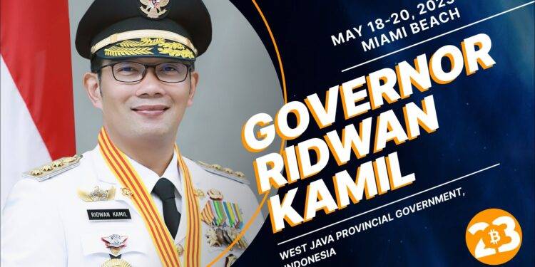Ridwan Kamil Resmi Jadi Pembicara di Bitcoin Conference AS, Membahas Mengenai Adopsi dan Mining