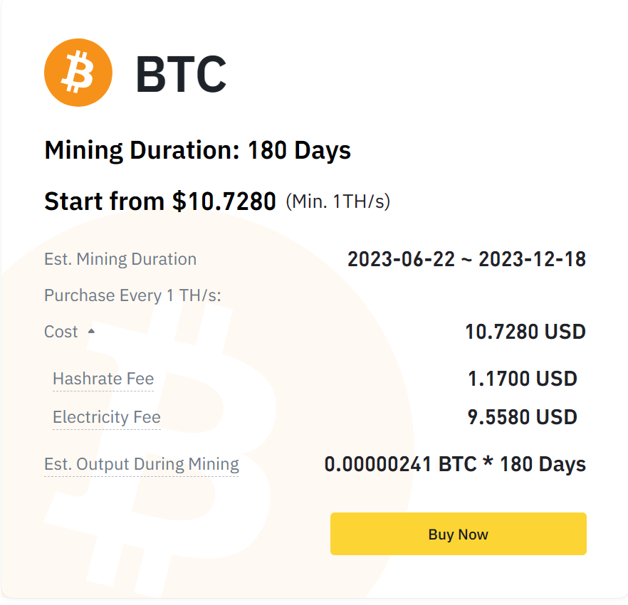 Binance Meluncurkan Layanan Cloud Bitcoin Mining