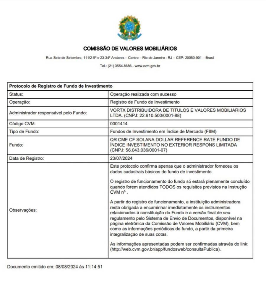 ETF Solana Resmi Diluncurkan di Brasil!