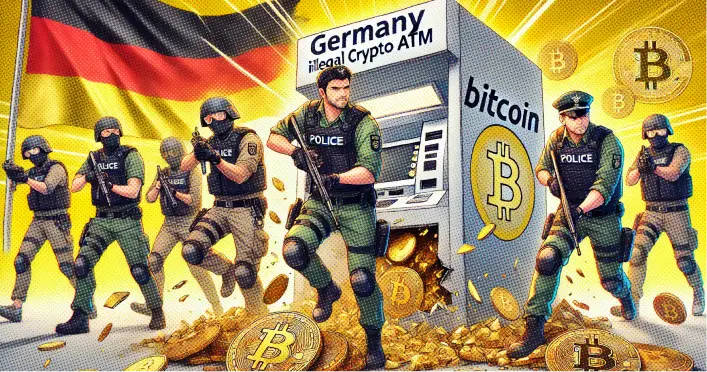 Jerman Sita $28 Juta Saat Penggrebekan ATM Kripto Ilegal