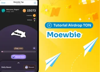 Tutorial Airdrop TON: Moewbie