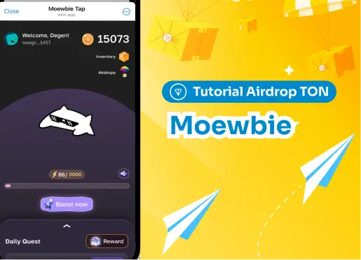 Tutorial Airdrop TON: Moewbie