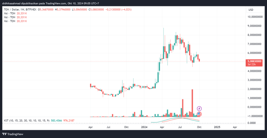 Adopsi Toncoin Alami Lonjakan Sampai 2.225% Di Tahun 2024