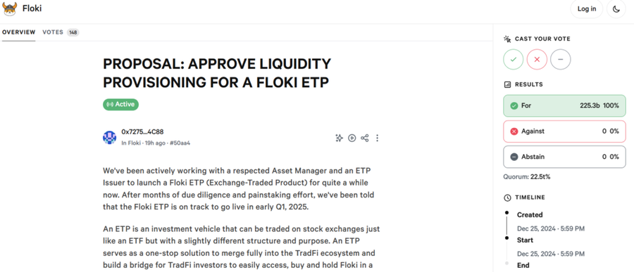 Floki DAO Ajukan Proposal Liquidity untuk ETP Eropa