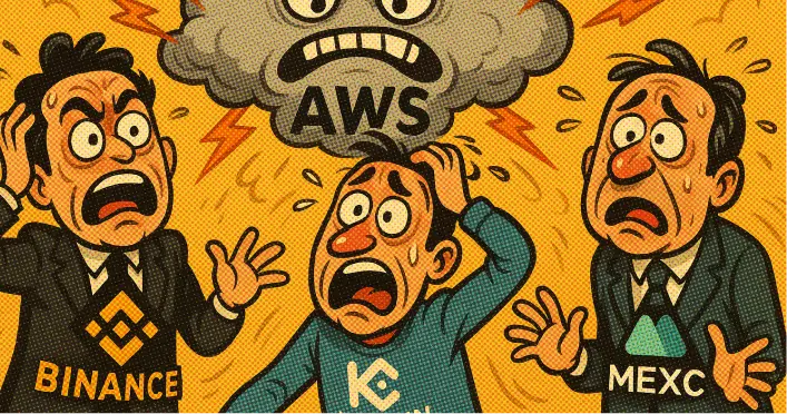 Gangguan AWS Sebabkan Binance, KuCoin, dan MEXC Alami Masalah Layanan