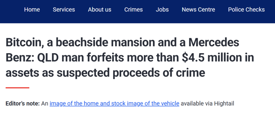 Polisi Australia Sita Bitcoin dan Properti Mewah Terkait Peretasan Kripto Polisi Australia Sita Bitcoin dan Properti Mewah Terkait Peretasan Kripto