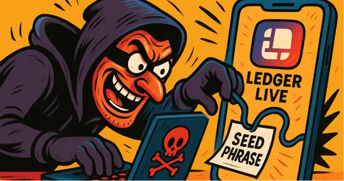 Hacker Kini Gunakan Aplikasi Palsu Ledger Live untuk Mencuri Seed Phrase