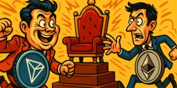 TRON Rebut Tahta Stablecoin, Salip Ethereum di 2025