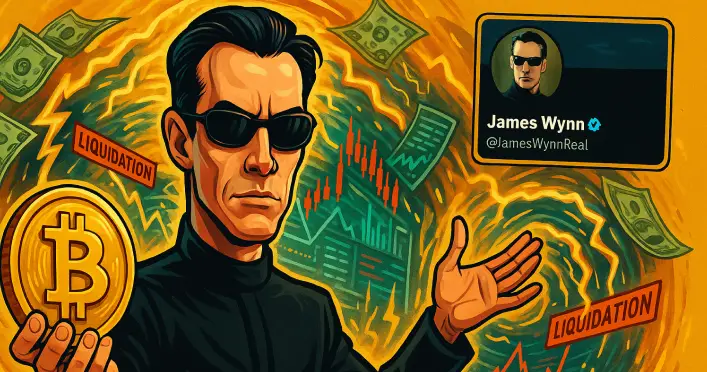 James Wynn Kembali Ambil Posisi Leverage Bitcoin Senilai US$100 Juta Meski Baru Saja Terlikuidasi