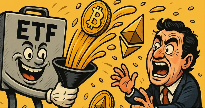 ETF Bitcoin dan Ether Catat Arus Masuk Harian Terbesar Kedua Sepanjang Sejarah