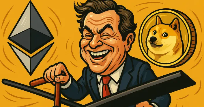 James Wynn Kembali Beraksi dengan Posisi Leverage Besar di Ethereum dan Dogecoin