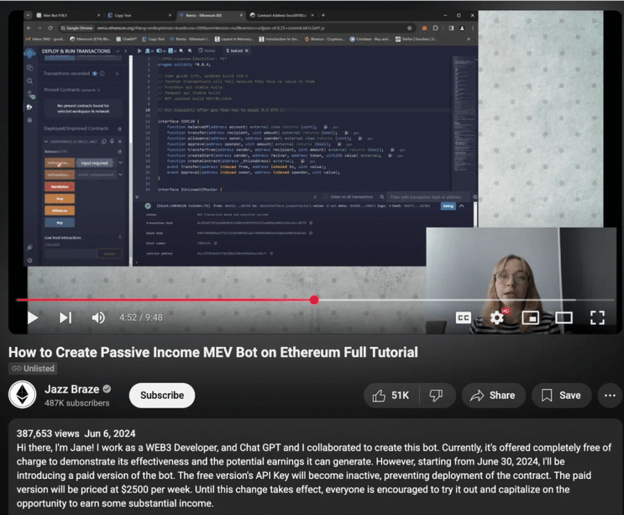 Waspada! Penipuan Baru Mengintai di YouTube dengan Kedok Bot Trading Kripto Waspada! Penipuan Baru Mengintai di YouTube dengan Kedok Bot Trading Kripto