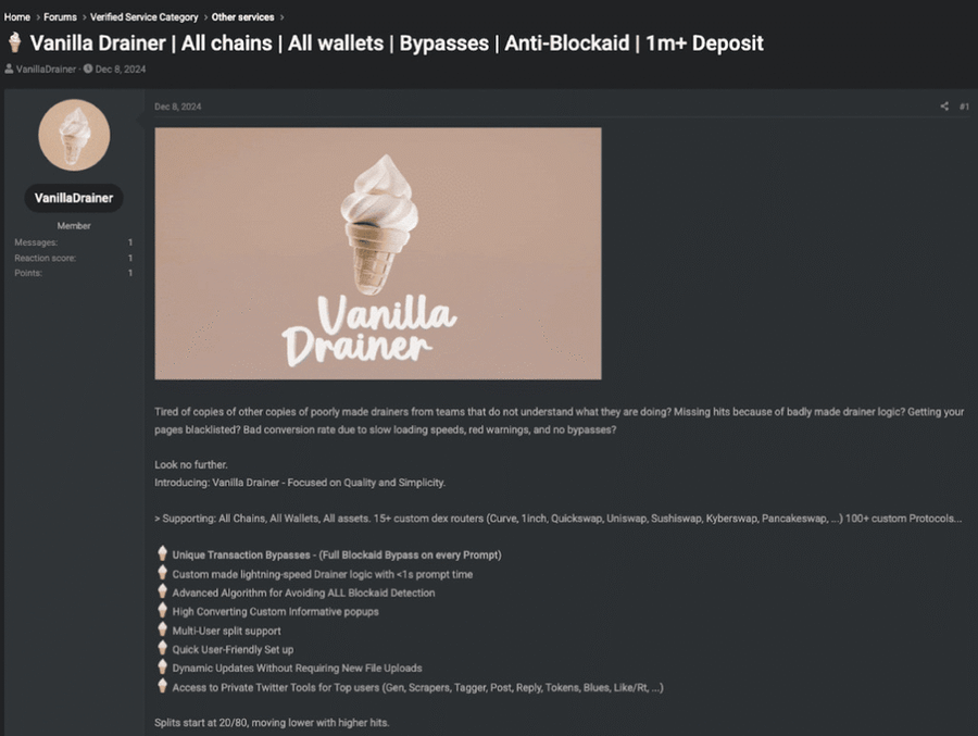 Vanilla Drainer, Scam Baru yang Curi US$5 Juta Kripto dalam 3 Minggu