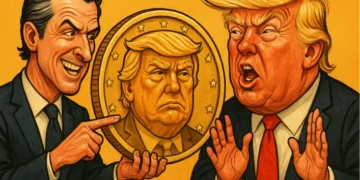 Gubernur California Sindir Donald Trump Lewat Rencana Kripto “Trump Corruption Coin”