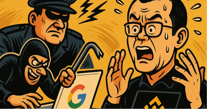 Waduh! Akun Google Co-Founder Binance, Hampir Dibobol 'Government Hackers'