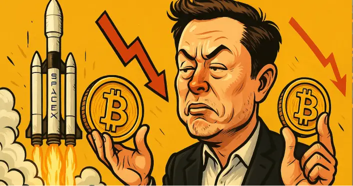 SpaceX Pindah $BTC Rp4,2 Triliun! Elon Musk Mau Jual Kripto di Tengah Tekanan Bisnis dan Politik?