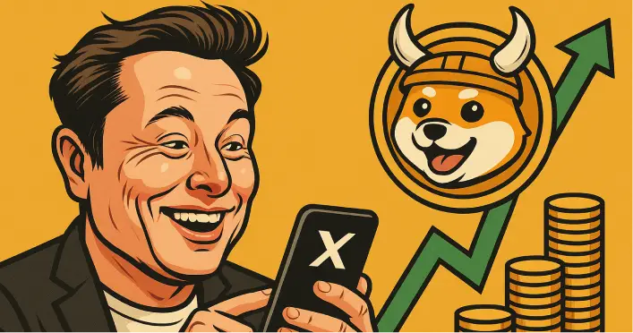 Elon Musk Posting Anjing $FLOKI di X, Harga Memecoin Langsung Naik Hampir 30%