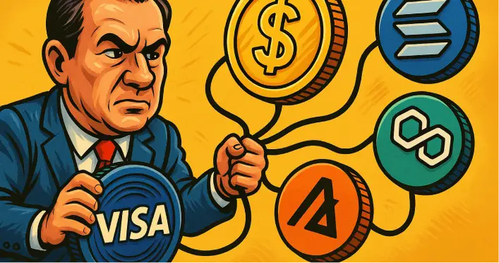 Visa Serius Garap Kripto! Stablecoin Akan Beroperasi di 4 Blockchain Sekaligus