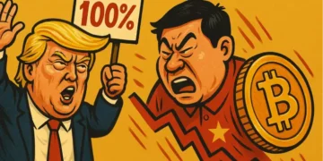 Trump Umumkan Tarif 100% untuk China, Harga Bitcoin Langsung Terjun Bebas!