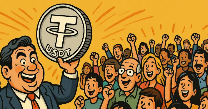 Tether Capai 500 Juta Pengguna! Stablecoin $USDT Kini Dipakai 6,25% Populasi Dunia