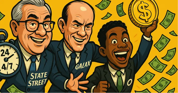 Dana Sweep 24/7 Diluncurkan! State Street & Galaxy Gandeng Ondo untuk Dominasi Onchain Cash