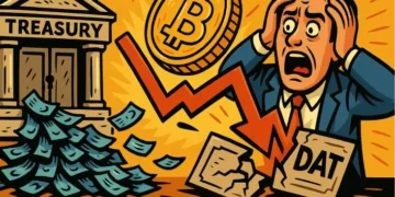 Treasury Kripto Terhenti! Arus Dana Anjlok ke US$1.3 Miliar, Saham DAT Rontok