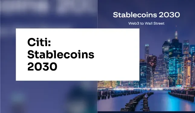 Citi: Stablecoin 2030